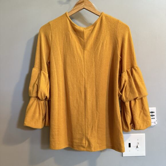 Sweet Clair Top Bubble Ruffle Sweater Pullover Boho Women’s Medium New - Picture 10 of 13